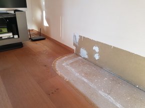 Boden vor der Ausbesserung